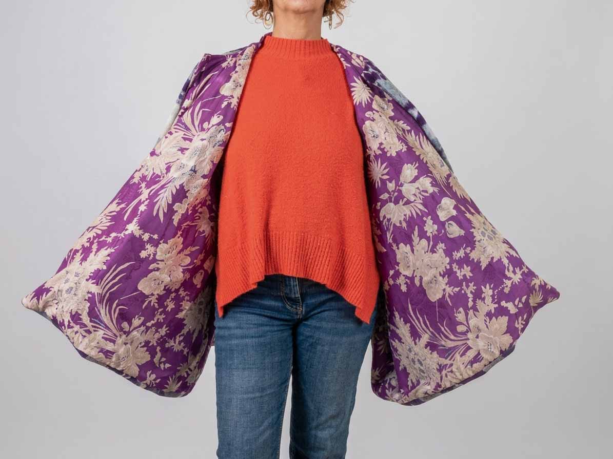 Abrigo / Chaquetón ^Ref.: Morado Flores^ - Imagen 7