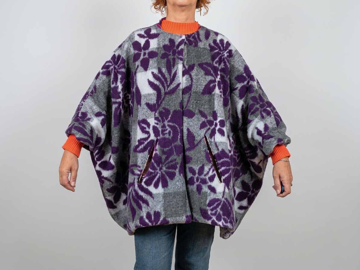 Abrigo / Chaquetón ^Ref.: Morado Flores^ - Imagen 3