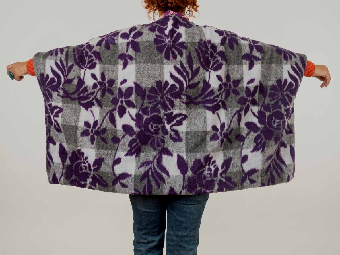 Abrigo / Chaquetón ^Ref.: Morado Flores^ - Imagen 5