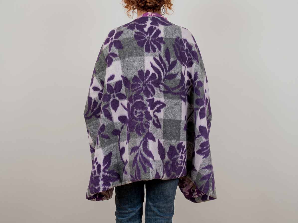 Abrigo / Chaquetón ^Ref.: Morado Flores^ - Imagen 4